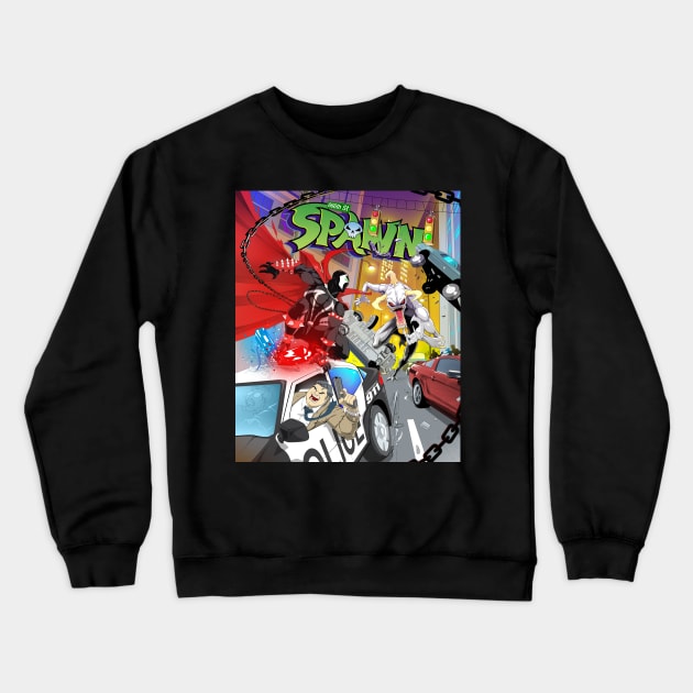 Spawn Action Crewneck Sweatshirt by CoolDojoBro